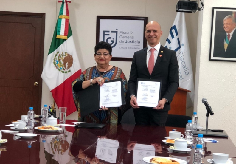 ESTRECHAMOS COLABORACIÓN CON LA FGJ CIUDAD DE MÉXICO PARA LA INVESTIGACIÓN DEL DELITO